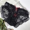 [50.00 kg-70.00 kg] 666 Grasa Secundaria Secundaria Yuan ~ Encaje de Malla Encaje Encaje Hueco Cintura Media Ropa Interior para Mujer