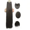 Pelucas Europeas y Americanas Más Vendidas para Comercio Exterior Transfronterizo Piezas de Cabello Grandes de Cabello Largo Recto Extendido para Mujer Extensiones de Cabello Teñidas en Degradado