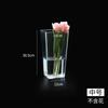 Cubo de Flores Despertar Acrílico Agua Profunda Hogar Florería Plástico Transparente Tubo de Flores Cubo de Flores Jarrón Grande