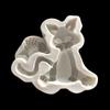 Molde de silicona para azúcar de animal de dibujos animados cachorro gato elefante reno molde de arcilla molde de gota punto venta al por mayor