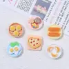 Serie de desayuno temática de comida accesorios de resina pegamento de crema DIY accesorios para el cabello hechos a mano, pinzas para el cabello, fundas para teléfonos, materiales para pegatinas de refrigerador