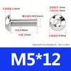Tornillos de Cabeza Semiredonda de Acero Inoxidable 316 con Agujero Hexagonal, Pernos de Cabeza Hexagonal Iso7380 M3M4M5M6