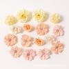 Paquete de Materiales de Flores de Simulación Flores Artificiales Flores de Seda DIY Hecho a Mano Materiales para Tocado Corona Flor para Pared de Boda Decoración para Fotos
