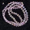 Cristal de Flor de Faceta de Vidrio de 6 mm Trébol Agujero Recto Cuentas para Joyería DIY Nuevos Accesorios para Pulseras y Collares