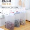 Cubo de Arroz Sellado de Plástico Estilo Japonés con Taza Medidora, Caja de Almacenamiento de Arroz a Prueba de Humedad y de Insectos, Tanque de Almacenamiento de Granos de Cocina