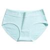 Roupa interior de algodão puro puro feminino atacado virilha de algodão antibacteriano shorts listrados cintura alta barriga quadril cuecas respiráveis