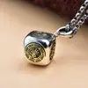Collar de plata de ley 925 con colgante de tamiz hefengmei Seiko para hombre, accesorios de nicho de lujo ligero a la moda para hombre