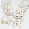 Perla de Resina Iridiscente Agujero Flor de Zapato 3D Accesorios Flor Estrella de Mar Concha DIY Hebilla de Zapato Desmontable Venta al por Mayor