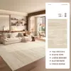 Tapete Usado Estilo Creme Sala de Estar Resistente a Manchas Novo Simples Impermeável à Prova de Manchas Sensação de Luxo Sofá Tapete de Quarto Tapete de Chão