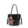 Bolso Pequeño Moda para Mujer Popular Bloque de Color Mate Cesta de Frutas Mini Bolso Cubo Nuevo Bolso de Hombro Cruzado de Alta Gama