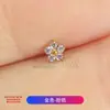 Mini Aretes de Flor de Ciruelo de Aleación de Titanio F136, Piercings Nasales Pequeños, Tornillos para Cartílago con Rosca Interna, Piercings Nasales, Joyería para Piercings Corporales, Labret