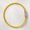 Chaveiro Anel de Aço Revestido de Borracha Transfronteiriço Chaveiro de Aço Inoxidável Colorido Desenho Animado Acessórios de Joias DIY Trava de Fio de Aço