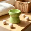 Popular Tazón Cerámico para Mascotas con Temática de Queso, Tazón Elevado para Gatos, Tazón para Comida de Perros y Gatos que Protege el Cuello, Tazón Estético para Alimentación de Mascotas