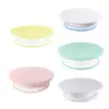 Plato giratorio para pasteles Plato giratorio para decorar Mesa giratoria Stand para pasteles casero Antideslizante Plato giratorio manual Herramienta para hornear Leche Span