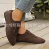 Zapatos casuales de mujer de talla grande con escote pronunciado transfronterizos, nuevos zapatos casuales vintage para mujer para primavera y otoño 2026