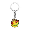 Llavero Colgante Patito Amarillo de Goma Suave PVC Hebilla Decorativa DIY Encanto para Mochila Amazon Regalos Pequeños Decorativos Mayoreo