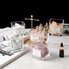Longfine Criativo Pedra Ampliada Sspar Aromaterapia Doméstico Interno Cristal Óleo Essencial Incenso Ornamentos Sem Fogo Fragrância