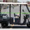 Toldo para Coche Triciclo Eléctrico Engrosado Parabrisas Doble Impermeable Plegable Cubierta de Lluvia Parasol Tela de Cortina de Lluvia Totalmente Cerrada Taibao