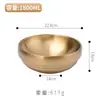 Cuenco de acero inoxidable para fideos fríos estilo coreano, cuenco dorado de doble capa para ramen, cuenco coreano para bibimbap, cuenco comercial para fideos instantáneos, cuenco para fideos de caracol