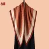 Bufanda Triangular Pequeña de Nuevo Estilo con Estampado Geométrico y Patrón de Espiga, Chal de Protección Solar para Viaje, Fábrica Fuente Mayorista