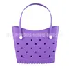 Bolso Perforado de Eva, Bolso de Playa Estilo Vacaciones Europeas y Americanas en la Costa, Bolso de Mano Ligero de Gran Capacidad, Bolso Tote con Accesorios para DIY