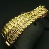 Joias de Liga de Cobre com Uma Cor por Toda Parte, Pulseira Larga Masculina de Ouro de Areia Vietnamita, Corrente de Relógio Chicote, Pulseira Banhada a Ouro Extra Grossa para Homens