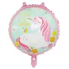 43 polegadas grande unicórnio balão atacado filme de alumínio roxo chifre único cabeça de cavalo bola de decoração de festa de aniversário