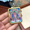 Hotong Nepal Tíbet Thangka Pintado a Mano Puro Buda de la Longevidad Núcleo de 3.5*4.5