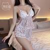 Pijama Sexy Canny Cat Puro Deseo para Mujer Verano Tirantes Cortos Estampado Floral Ropa de Casa Dulce Almohadilla en el Pecho Conjunto de Dos Piezas X78