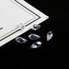 Miçangas de Vidro Coloridas em Forma de Gota Miçangas Diamantadas Feitas à Mão DIY Cortadas Miçangas Bordadas à Mão com Furo Lateral Miçangas de Cristal Espalhadas Acessórios para Vestuário
