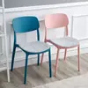 Cadeira de Jantar Nórdica Espessada Doméstica Plástico Moderno Minimalista Negociação Lazer Cadeira de Mesa Banqueta Encosto Famosa da Internet Cadeira de Maquiagem