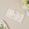 Nuevos Accesorios para el Cabello Europeos y Americanos Diadema con Lazo Estampado para Bebé Diadema Ancha Elástica de Nailon para Bebé Accesorios para el Cabello al por Mayor