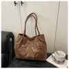 Bolsa de Hombro Cruzada de Gran Capacidad Color Sólido Invierno 2026 Moda Transfronteriza Casual Elegante Plisada de Gran Capacidad para Debajo del Brazo