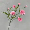 Cravos pequenos de várias cabeças adereços de fotografia flores artificiais decoração de casa hotel flores de seda decoração de casamento Dia do Professor flores falsas
