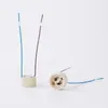 Spot al por mayor Portalámparas de cerámica GU10 con cable de teflón azul marrón de 0,5 mm² de norma nacional 10 cm 15 cm