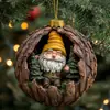 Decoraciones Navideñas de Mapache y Erizo Transfronterizas, Adornos Navideños, Colgantes Pequeños Planos de Acrílico