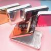 Caja nueva para lentes de contacto caja para pupilas de belleza caja compañera de lentes caja de cuidado/MT6562 espejo brillante dos pares