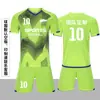 Conjunto de Uniforme de Fútbol Digital Personalizado de Cuerpo Completo para Hombres, Mujeres y Niños, Competición Deportiva de Fútbol de Manga Corta, Camiseta de Fútbol de Entrenamiento de Secado Rápido