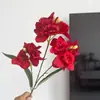 Orquídea de hadas artificial de 3 ramas, decoración suave para el hogar, arreglo floral, arreglo floral de boda, flores decorativas para paisajismo interior al por mayor