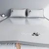 Set de Alfombrilla Suave Fresca Nuevo Primavera/Verano 2026, Juego de Tres Piezas de Alfombrilla Suave para Aire Acondicionado con Sábana, Lavable a Máquina