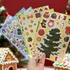 Juego de Fiesta Infantil DIY Decoración Casera para Árbol de Navidad Rompecabezas Pegatinas Material Impermeable Regalo para Niños y Niñas