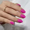 Dicas de Unha Mais Vendidas no Exterior Coleção de Cores Sólidas Simples e Estilosas Unhas Postiças de Alta Qualidade Cor Sólida Longas Formato Amêndoa Atacado