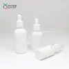 Botella de vidrio blanco porcelana con fondo grueso para aceite esencial, 10-100 ml, botella de líquido esencia aceite esencia, sub-embotellado de cosméticos