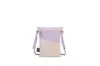 Portadocumentos Anti-RFID, Bolso Pequeño Cruzado Anti-Radiación, Bolso de Pecho para Cuello Antirrobo, Bolso de Almacenamiento con Bloqueo de Color Dopamina