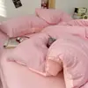 Conjunto de cama de quatro peças em gaze dupla listrada estilo japonês minimalista, capa de edredom e lençol de cama Classe A amigáveis à pele, conjunto de três peças para dormitório estudantil