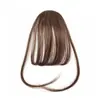 Franja Mini, Franja com Efeito Leve (Air Bangs), Franja Falsa, Franja Realista para Mulheres, Aplique de Cabelo com Franja Fina