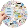 100 Hojas Pegatinas de Mensajes de Ánimo de Dibujos Animados Decoración Guitarra Cuaderno Equipaje DIY Impermeables Venta al por Mayor Transfronteriza