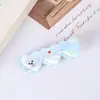 Presilha de cabelo fofa estilo gelatina de desenho animado para franja lateral de animal de estimação, acessório de cabelo doce, grampo versátil