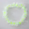 Guirnalda de cuello de pétalos de flor artificial hawaiana, guirnalda de tela de poliéster colorida, guirnalda para fiesta en la playa del fabricante original