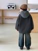 Ropa para Niños Abrigo de Lana de Cordero para Niños 2026 Nuevo Invierno Chaqueta Gruesa con Capucha para Niños Mayores Abrigo Cálido para Otoño e Invierno